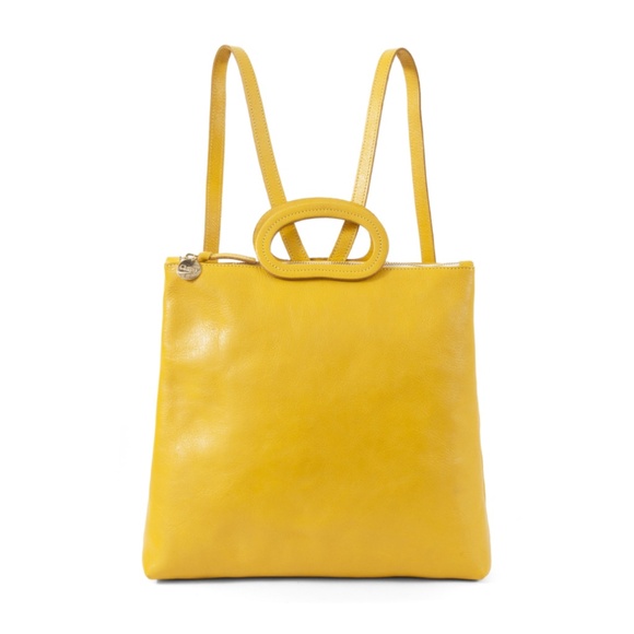 Clare V. Marcelle Backpack in Sunshine Rustic (Yellow)